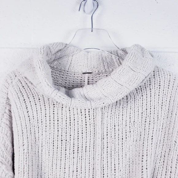 Free People Be Yours Cowl Neck Sweater In Vanilla Bean ‎ Women's Size Small - Picture 4 of 9